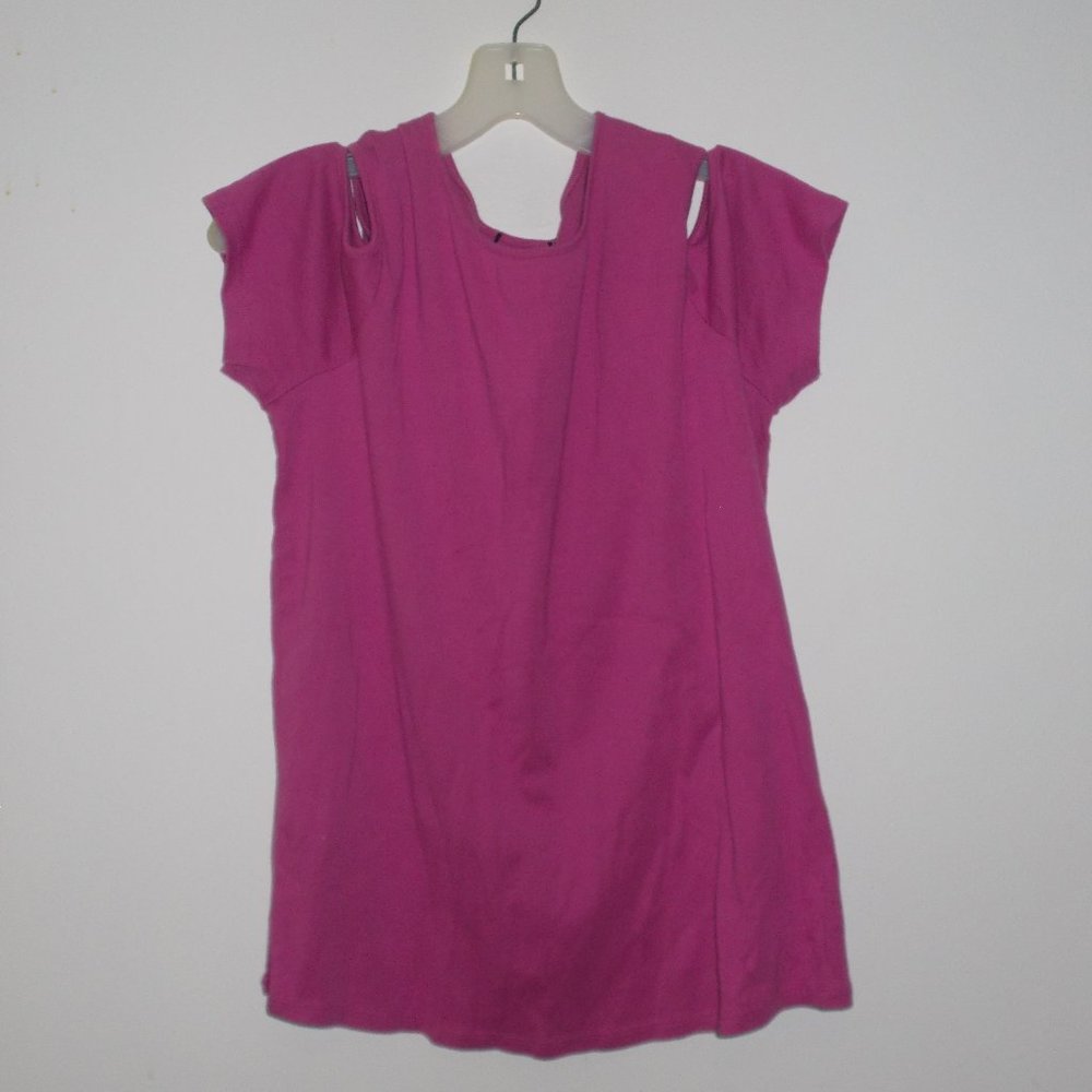 NWOT Avon Studio 1886 Magenta cold shoulder top